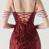 Graceful Sequin Embellished Mesh Mermaid Maxi Dress